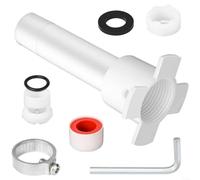 Snowchecking Kit d'adaptateur de bec de baignoire 7 en 1 pour robinet à filetage avant 1/2 tuyau en cuivre et filetage IPS 1/2 et 3/4 IPS, ensemble d'outils de réparation et de remplacement des fuites