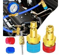 Snowchecking Kit d'adaptateur secteur R1234YF vers R134a, connecteur latéral basse pression en laiton, avec joints toriques, pour conversion de climatisation automobile