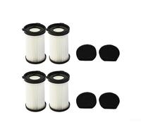 Snowchecking Kit de filtres pour Cecotec pour Conga Thunderbrush 520 550 560 E pour Handyforce Pièces de rechange 4 filtres 4 éponges