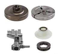 Snowchecking Kit de pignon de tambour d'embrayage en acier, pour tronçonneuses 4500 5200 5800, pièces de moteur 45 cc, 52 cc, 58 cc, assemblage d'engrenage de rechange haute résistance