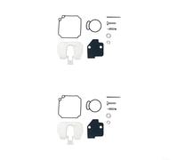 Snowchecking Kit de réparation de carburateur, pour moteurs hors-bord 20/25CV, pour 6L2-14301-11 6L2-14302-11, remplace les pièces 6L2-W0093-00 (2 ensembles)