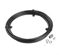 snowchecking Kit de tuyau de frein de vélo 2 m pour R1 R1R RO pour RX T1 pour Mega The FR, ligne hydraulique en acier caoutchouc avec raccords Banjo Olive (noir)