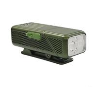 Snowchecking Lampe de poche EDC rechargeable, avec 200 lumens, 10 modes, base magnétique et tête rotative à 90°, lampe de poche USB-C compacte, pour camping et course à pied (vert kaki)