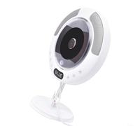 Snowchecking Lecteur CD portable avec son surround 51, radio FM compatible Bluetooth, prend en charge CD/CD-R/MP3/WMA, appareil audio compact pour la maison et les voyages, blanc