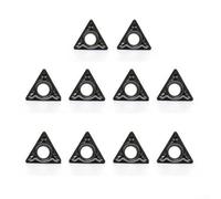 Snowchecking Lot de 10 inserts en alliage pour mini machine à chanfreiner avec lames d'angle R et C pour ébavurer et chanfreiner l'acier, l'aluminium, le cuivre, le bois acrylique (angle C)