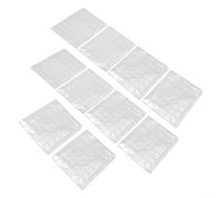 snowchecking Lot de 10 porte-pièces en PVC transparent à 42 pochettes pour pages à 3 trous, pochettes de 28 x 28 mm, taille de page de 250 x 200 mm, album de rangement pour pièces de monnaie
