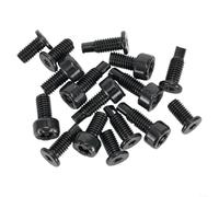 snowchecking Lot de 16 vis de sécurité de rechange, vis de sonnette vidéo, quincaillerie de porte, kit en acier au carbone noir avec tailles T5/T16, pointe plate, durabilité compatible avec