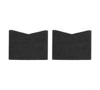 Snowchecking Lot de 2 blocs de batterie antidérapants, pour support Hi-Hat et double pédale de pied, ancrage en mousse EVA pour éviter de glisser sur le tapis, noir