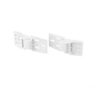snowchecking Lot de 2 charnières de congélation en plastique, charnière de couvercle pliable, matériel d'armoire, design à six trous, mécanisme de contrepoids, ouverture de 95 à 110 degrés, blanc