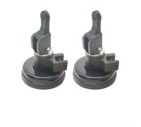 Snowchecking Lot de 2 outils de coupe de verre, coupe circulaire en alliage d'acier avec ventouse et poignée ronde, roue à rouleau à 360° pour artisanat et atelier (b)