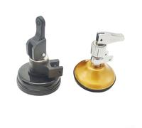 Snowchecking Lot de 2 outils de coupe de verre, coupe circulaire en alliage d'acier avec ventouse et poignée ronde, roue à rouleau à 360° pour artisanat et atelier (c)