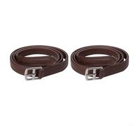 snowchecking Lot de 2 sangles d'étriers en cuir avec boucles en acier inoxydable - En microfibre douce - Pour l'équitation anglaise (D)