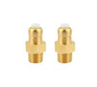 snowchecking Lot de 2 soupapes de décharge thermique en laiton 62,8 °C filetage 1/4 pour tête de pompe de nettoyeur haute pression, compatible avec Homelite et pour modèles Karcher (3/8 npt)