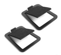 snowchecking Lot de 2 supports de haut-parleurs de bureau, rehausseurs de moniteur de studio en métal avec inclinaison à 16° et coussinets en EVA, base anti-vibration pour haut-parleurs d'étagère