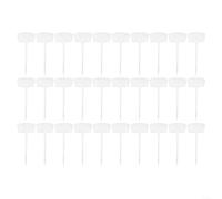Snowchecking Lot de 30 grandes étiquettes de jardin de 36 cm pour identification des plantes, décoration de cour extérieure et guides de fête (blanc)