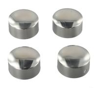 snowchecking Lot de 4 embouts de main courante d'escalier en PVC, tuyaux de garde-corps, matériel d'amélioration de la maison, prévention de la rouille et blocage de la saleté, finition soignée et