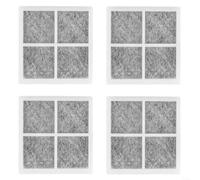 Snowchecking Lot de 4 filtres à air au charbon actif pour réfrigérateur LG LT120F, odeur d'éliminateur avec coton de qualité alimentaire, 81 x 81 mm, facile à installer