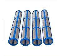 Snowchecking Lot de 4 filtres de collecteur de peinture sans air 31 x 180 mm, maille 30/60/100, pour entrepreneur II, remplace 244071 244067 244068 (100 mailles)