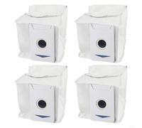 snowchecking Lot de 4 sacs à poussière pour aspirateur robot Ecovacs pour Deebot T30 Pro, T30 Max et DDX14 Maintain Aspiration Power Robot Aspirateur Accessoires de rechange Ensemble de sacs à