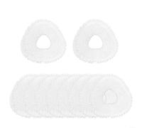 Snowchecking Lot de 4 serpillères lavables en microfibre compatibles avec NARWAL pour FREO X10 Pro YJCC027, serpillères réutilisables pour aspirateur robot, poils d'animaux, lot de 4 (lot de 10)