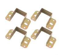 snowchecking Lot de 4 supports de support de poutre de lit en forme de U, support de fixation pour planche de lit, charnière de lit pour renfort central de traverse, fixation sécurisée empêchant le