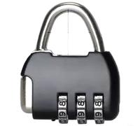 Snowchecking Mini cadenas à combinaison, cadenas à bagages, cadenas en alliage de zinc pour casier de gym, armoire d'école, sac de voyage ; étanche à code à 3 chiffres avec code de sécurité résistant
