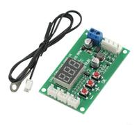 Snowchecking Module de pilote numérique PWM, contrôle de la température du ventilateur du moteur, régulateur de vitesse avec sonde de température, CC 12 V-48 V (A)