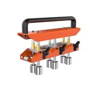Snowchecking Outil de cintrage manuel pour tôle, cintreuse portable à 6 rouleaux pour alliage d'aluminium et acier, couture réglable de 0 à 90°, orange