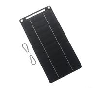 snowchecking Panneau de charge solaire portable 6 W avec double &, 22,5 % d'efficacité pliable pour alimentation en extérieur pour camping randonnée 5 V 1500 mA noir