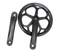 Snowchecking Pédalier de vélo à vitesse unique 52T 165 mm avec trou carré pour vélo de ville, VTT, vélo électrique