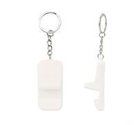 Snowchecking Porte-clés portable et léger en ABS pour voyage, bureau, usage quotidien, visionnage mains libres (blanc)