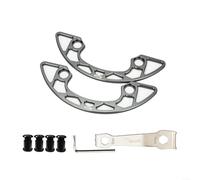 snowchecking Protection de plateau de vélo en alliage d'aluminium 104 mm pour BCD, 30-40T pour VTT, noir (gris 30-32T)
