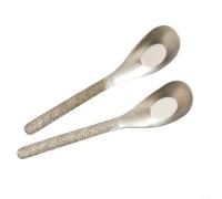 Snowchecking Pure Cuillère pour le camping et la randonnée, vaisselle d'extérieur résistante à la chaleur, couverts portables légers pour randonnée, 17,2 cm, argenté (C B)