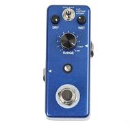 Snowchecking Rowin LEF-3807 Pédale d'harmoniseur pour guitare, effet levier de vitesse numérique, avec modes Detune et polyphonique, True Bypass, coque en alliage de zinc, bleu
