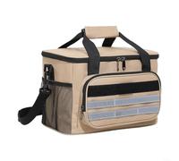 Snowchecking Sac à déjeuner isotherme de grande capacité, 12 L, étanche, avec sangle réglable, pour le camping, le pique-nique, garde les aliments chauds ou froids (jaune)