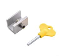 Snowchecking Support de fenêtre pour climatisation anti-effraction - Verrous de fenêtre coulissants - Support antivol sans perçage pour appartements et locations - Métal résistant à la rouille robuste