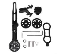 snowchecking Support d'ordinateur de vélo en alliage d'aluminium avec support d'éclairage pour Garmin Bryton, Wahoo pour CATEYE, support réglable (A)