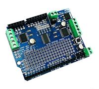 Snowchecking TB6612 Bouclier de moteur pour Arduino, module pilote pas à pas I2C et DC, double canal 12 A, empilable jusqu'à 32 cartes, compatible avec R3 pour Mega Due Leonardo
