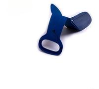 Snowchecking Traîneau à neige pliable pour adultes, compact et portable - 340 x 530 mm - Luge en caoutchouc plastique léger - Pour neige, herbe, sable, hiver - Bleu roi (A)