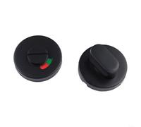 Snowchecking Verrou indicateur de salle de bain en acier inoxydable, bouton de poignée de porte, poignée d'armoire, loquet d'intimité avec affichage d'état rouge/vert, mécanisme de rotation à 360