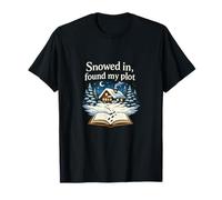 Snowed in Found My Plot Book Lover Cozy Winter T-Shirt