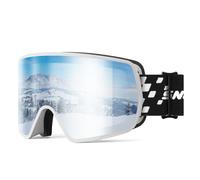 snower Lunettes de ski - Anti-buée HD OTG Lunettes de neige avec protection UV405, lunettes de snowboard pour hommes, femmes et jeunes