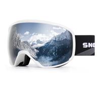 SNOWER Lunettes de ski sphériques OTG anti-buée HD avec protection UV400 pour hommes, femmes et jeunes