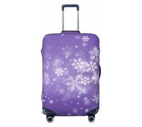 Snowfall Sky Housses de protection pour bagages de voyage Blanc/violet, Noir, X-large