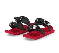Snowfeet - Mini Patins de Ski Courts pour la Neige | Skis pour Chaussures d'hiver | Patins à Neige Courts | The Real Original (Red)