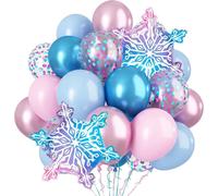 Snowflake Balloons, Snowflake Balloon, Aluminium Snowflake Balloons, Snowflakes Theme, Blue Snowflakes Balloon, Blue Foil Balloons, Birthday Balloon Blue