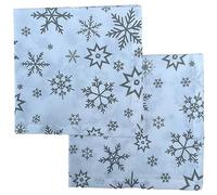 Snowflake Christmas Grey Napkins