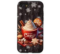 Snowflake Decor for Xmas Red Christmas Mug Aesthetic Winter Coque pour iPhone SE (2020) / 7/8