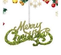 Snowflake Ornement - PC, pendentif festif léger, paillettes vertes | Pendentif mignon de décoration de Noël, décoration de la maison de vacances pour murs, ouvertures, tables, salon, utilisation