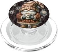 Snowflake Patterns and Pumpkin Spice Gnomes for Christmas PopSockets PopGrip pour MagSafe